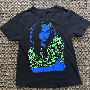 Kids Authentic 2021 Billie Eilish Band Tee Size XS Black with Graphic
